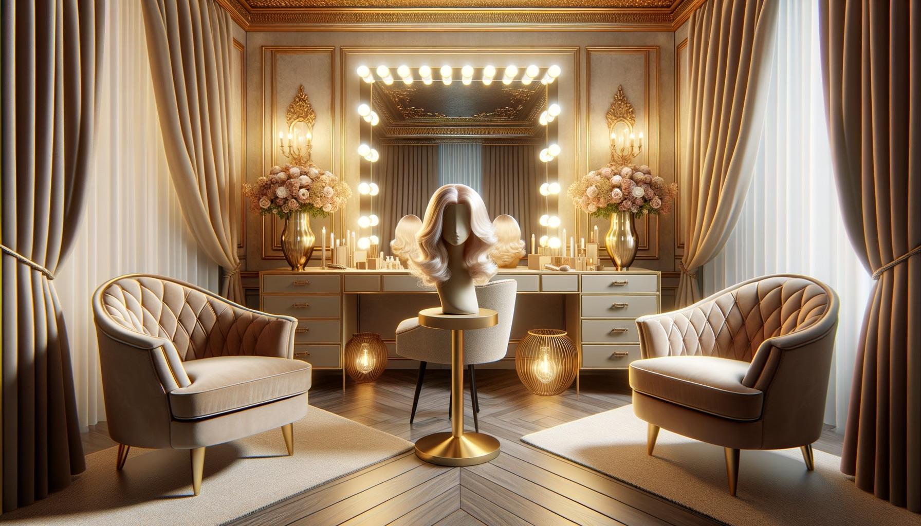 The Rivky Wigs studio where each wig is handcrafted