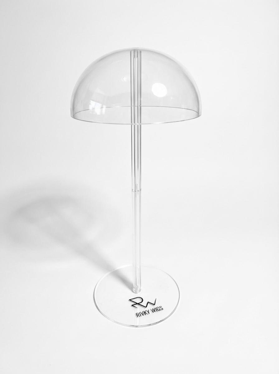 Rivky Wigs Clear Acrylic Dome Wig Stand Display - Accessory by Rivky Wigs
